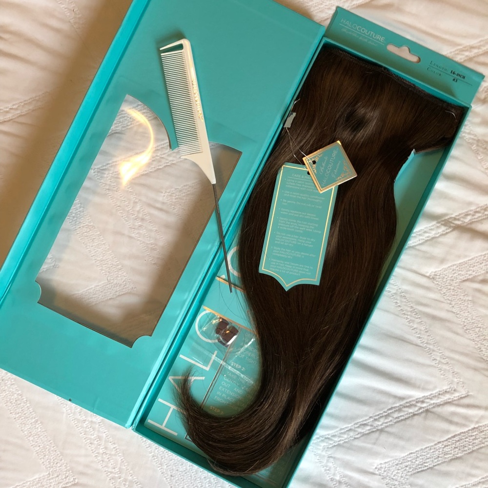 Halocouture Halo Hair Extensions 16” Medium Brown